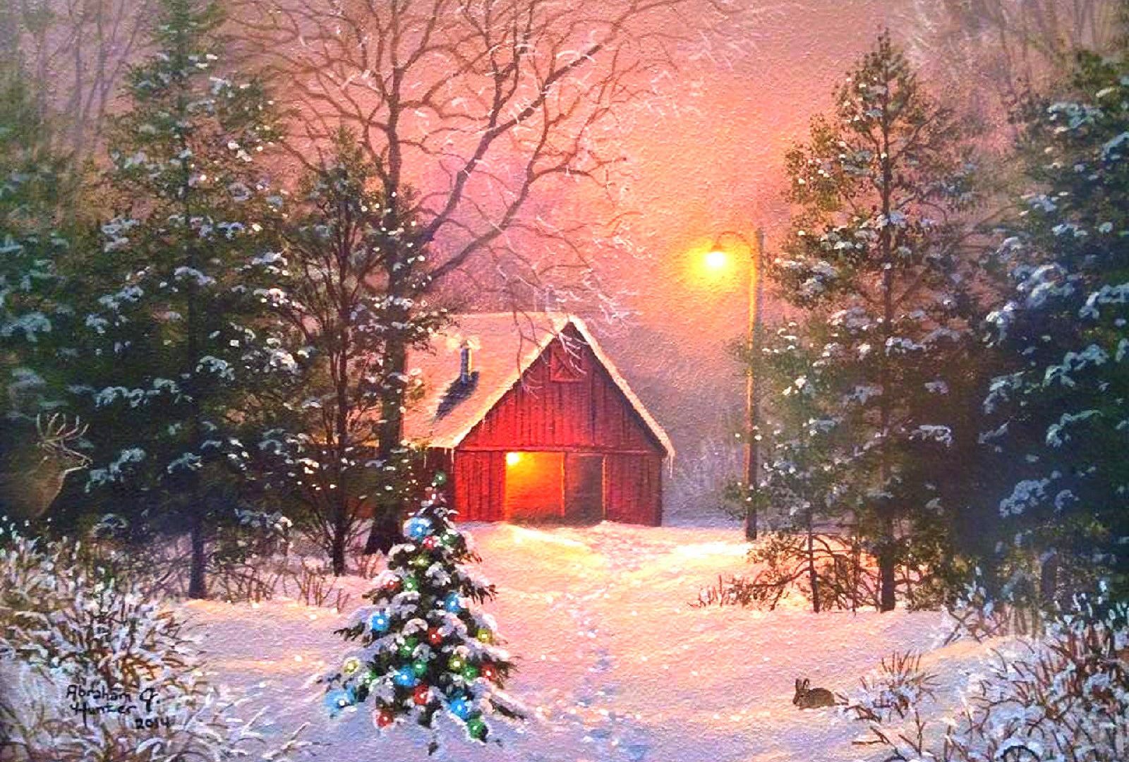 Christmas Tree - HD Wallpaper 