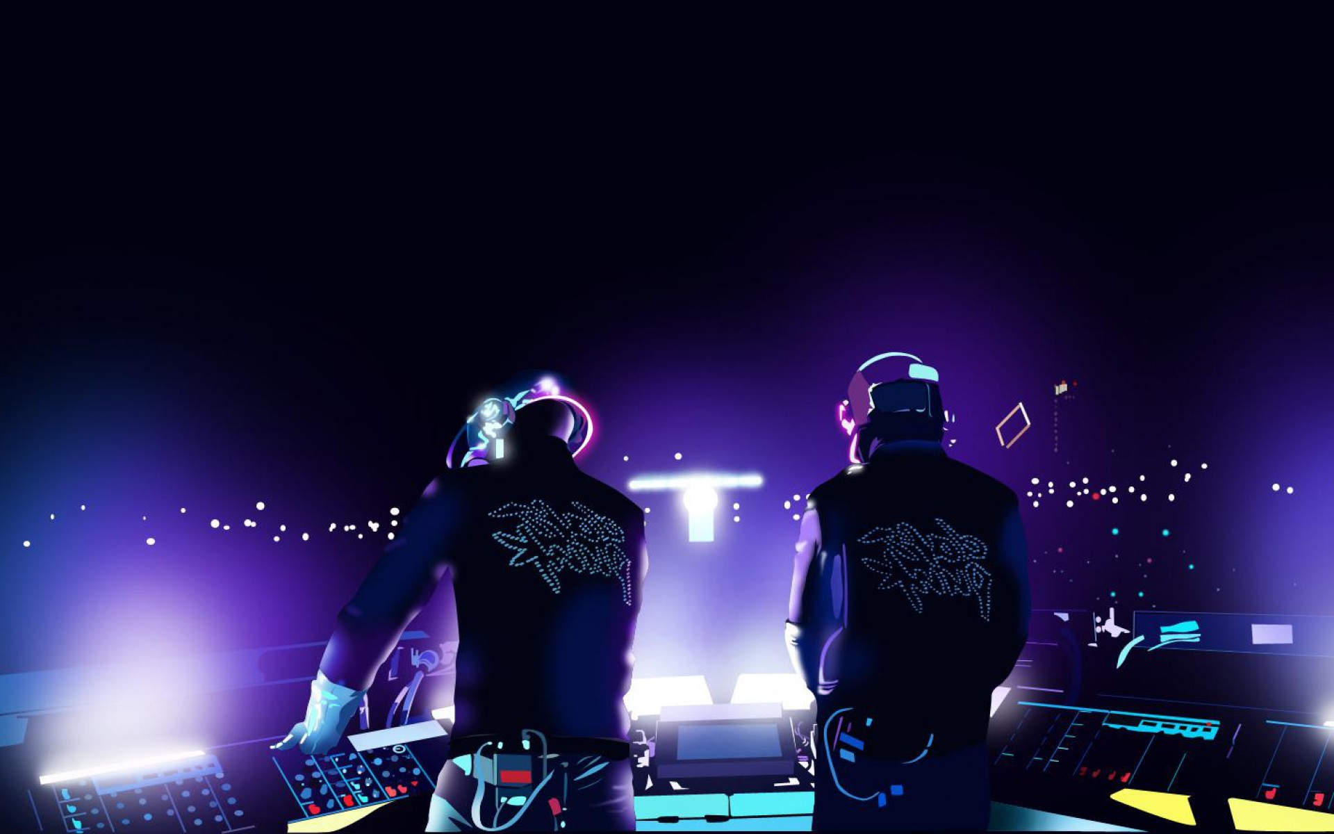 1920x1200, Daft Punk Live Wallpaper 
 Data Id 37096 - Daft Punk Live Wallpaper Hd - HD Wallpaper 