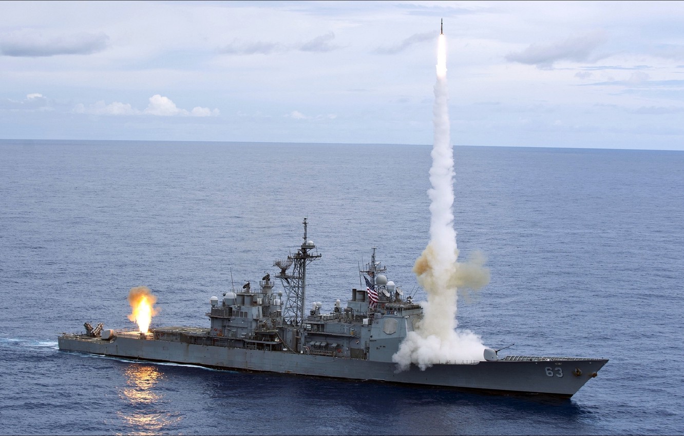 Photo Wallpaper Weapons, Fire, Usa, Volley, Wallpapers, - Missile Launch Us Navy - HD Wallpaper 