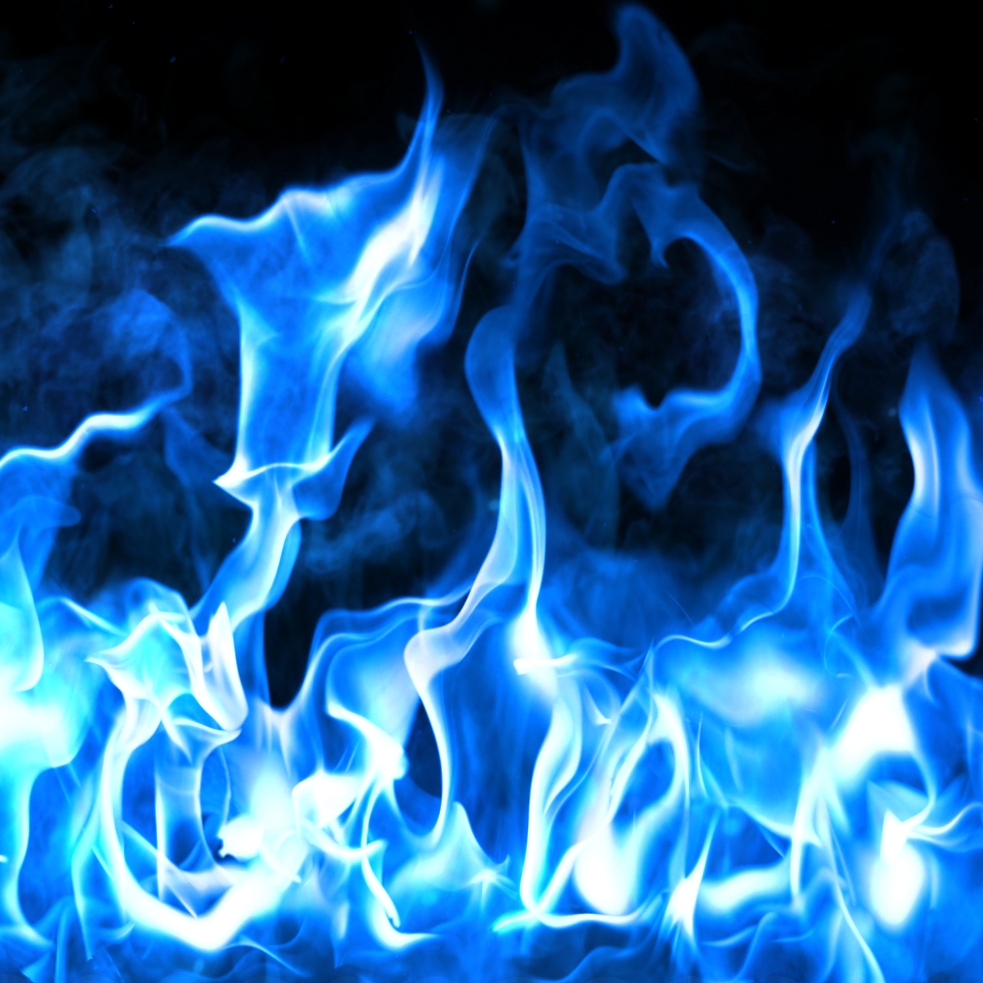 Blue Flames - HD Wallpaper 