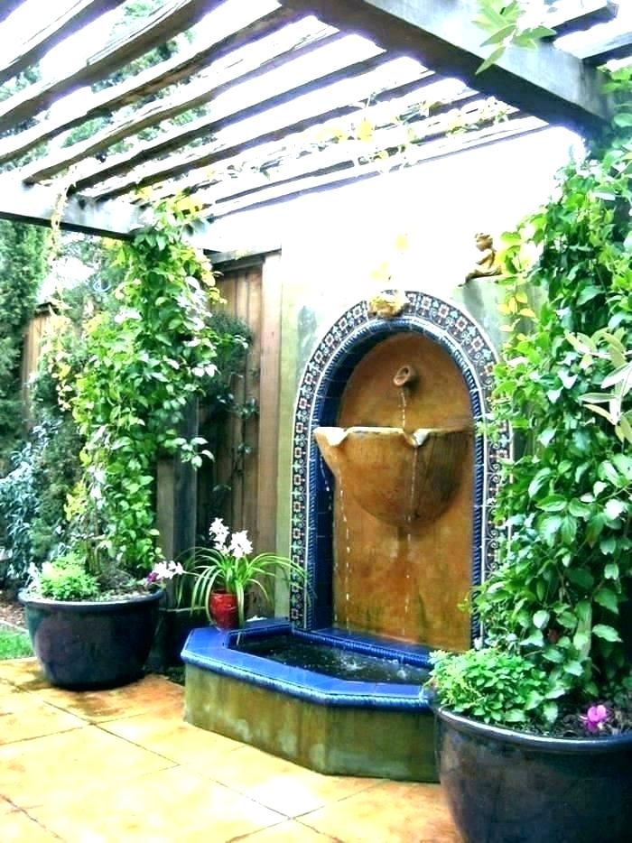 Garden Water Wall Live Wallpaper Apk Download Outdoor - Garden Fountains Wall Mount - HD Wallpaper 