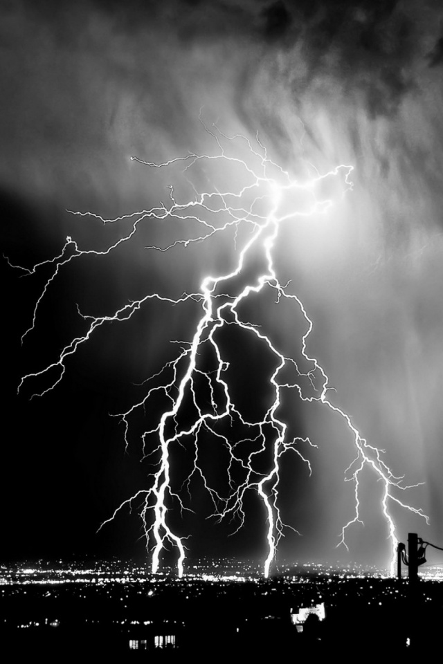 Lightning Phone Wallpaper Hd - HD Wallpaper 