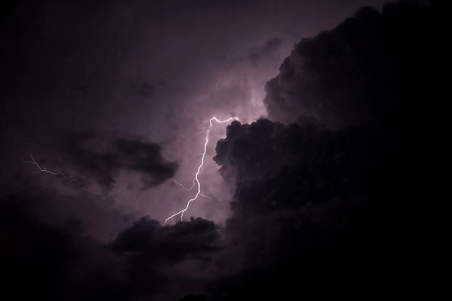 Lightning Digital Wallpaper, Storm, Lightening, Da, - Thunderstorm Zee News - HD Wallpaper 