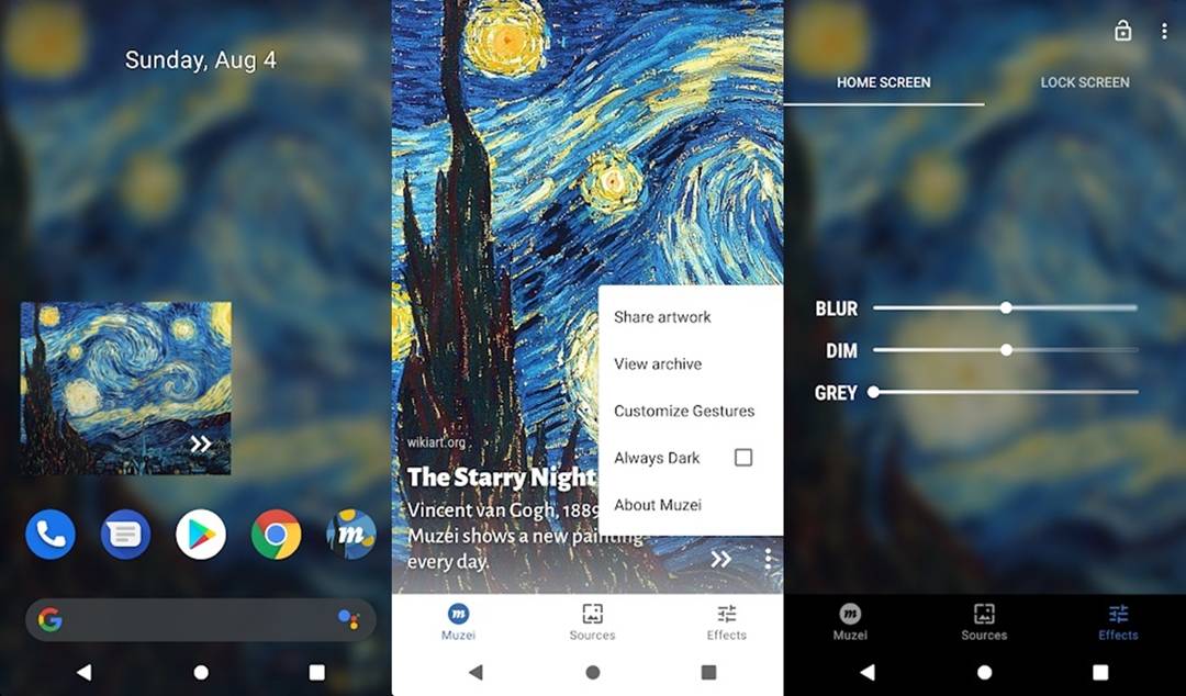 Muzei Live Wallpaper Features - Van Gogh Starry Night - HD Wallpaper 