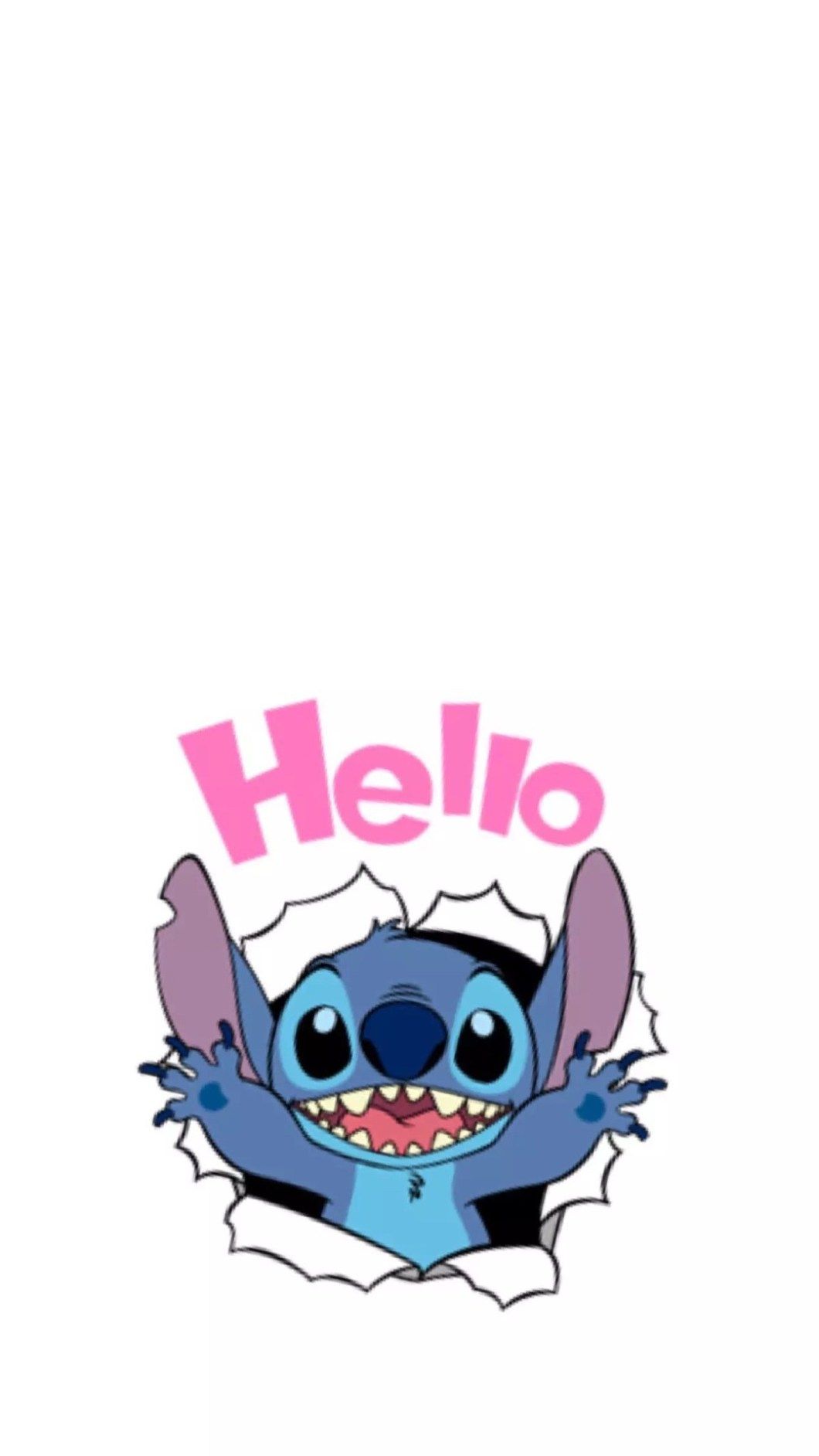 Stitch Iphone Wallpaper - Stitch Wallpaper Hello - HD Wallpaper 