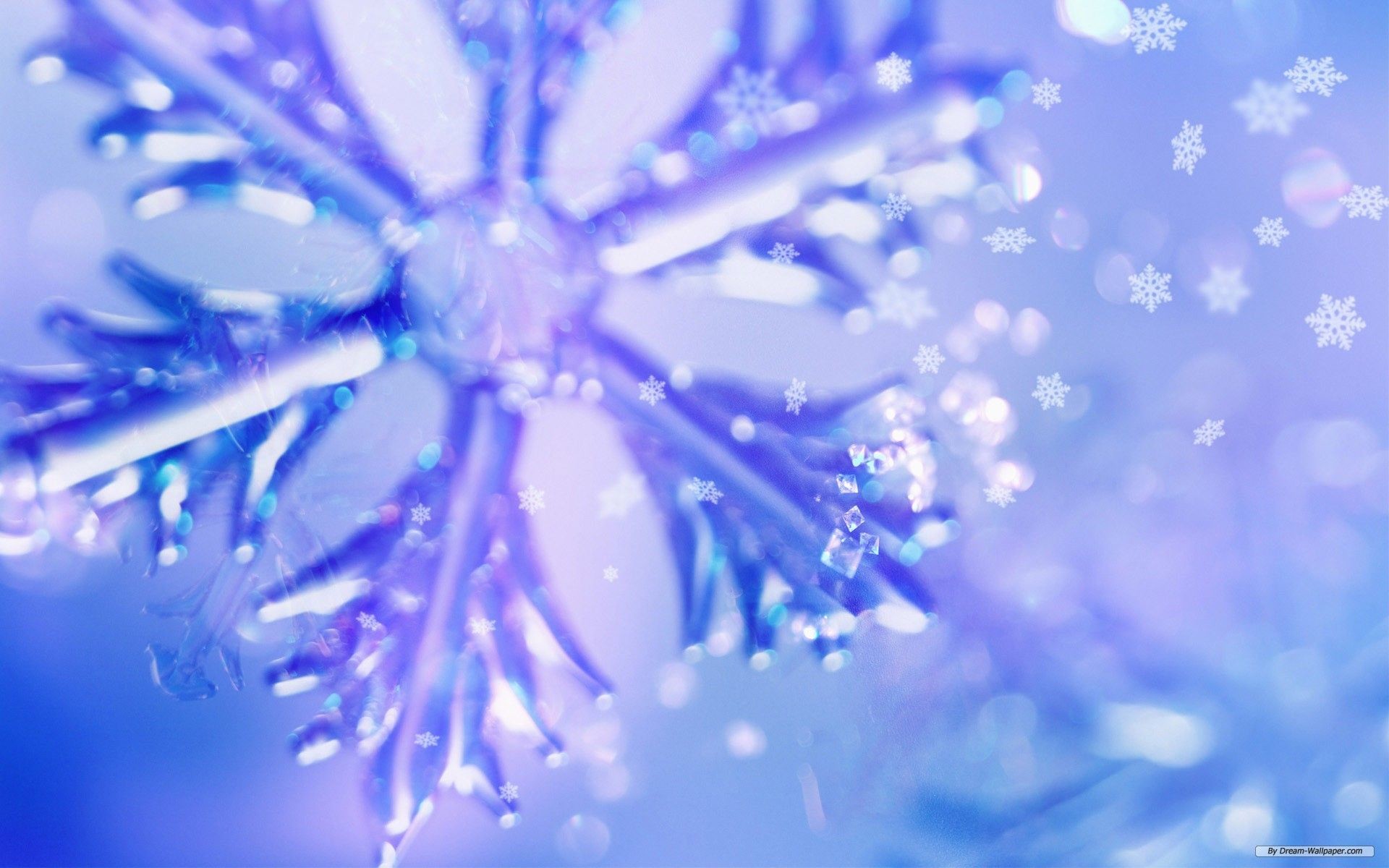 Gallery For - Blue And Purple Snowflakes Background - HD Wallpaper 