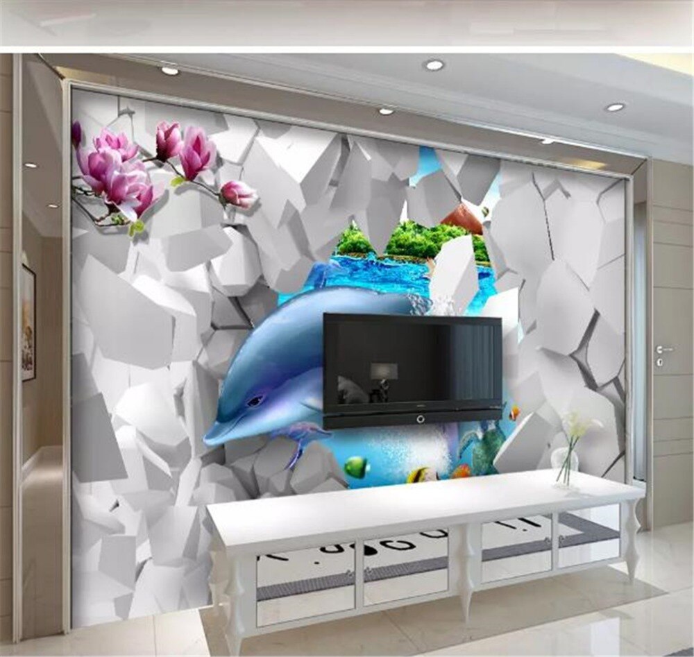 Custom Any Size 3d Wallpaper Stylish Modern Underwater - Wallpaper - HD Wallpaper 