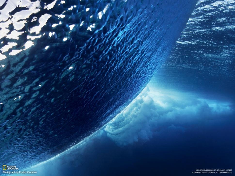 Ocean Wave Underwater Blue Hd Wallpaper,nature Wallpaper,ocean - Best Pics Ever Nature - HD Wallpaper 