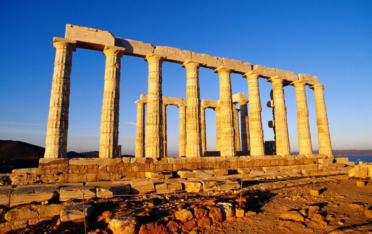 Poseidon S Temple In Greece Wallpapers - Greece Temple - HD Wallpaper 