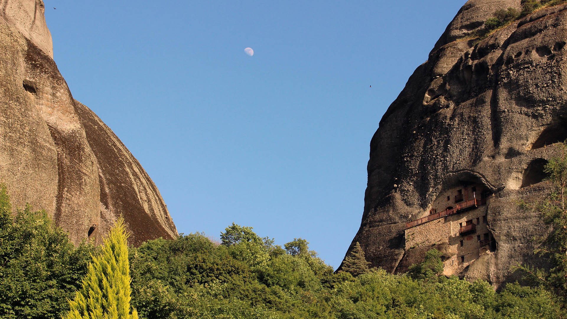 Meteora Sunset Tour From Kalampaka Wallpaper - Outcrop - HD Wallpaper 