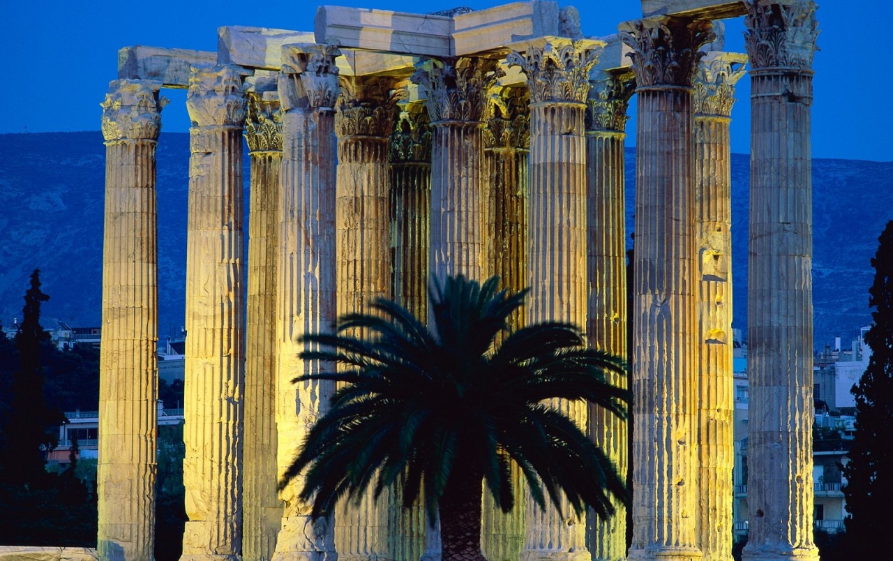 Temple Of Olympian Zeus - Temple Greece - HD Wallpaper 