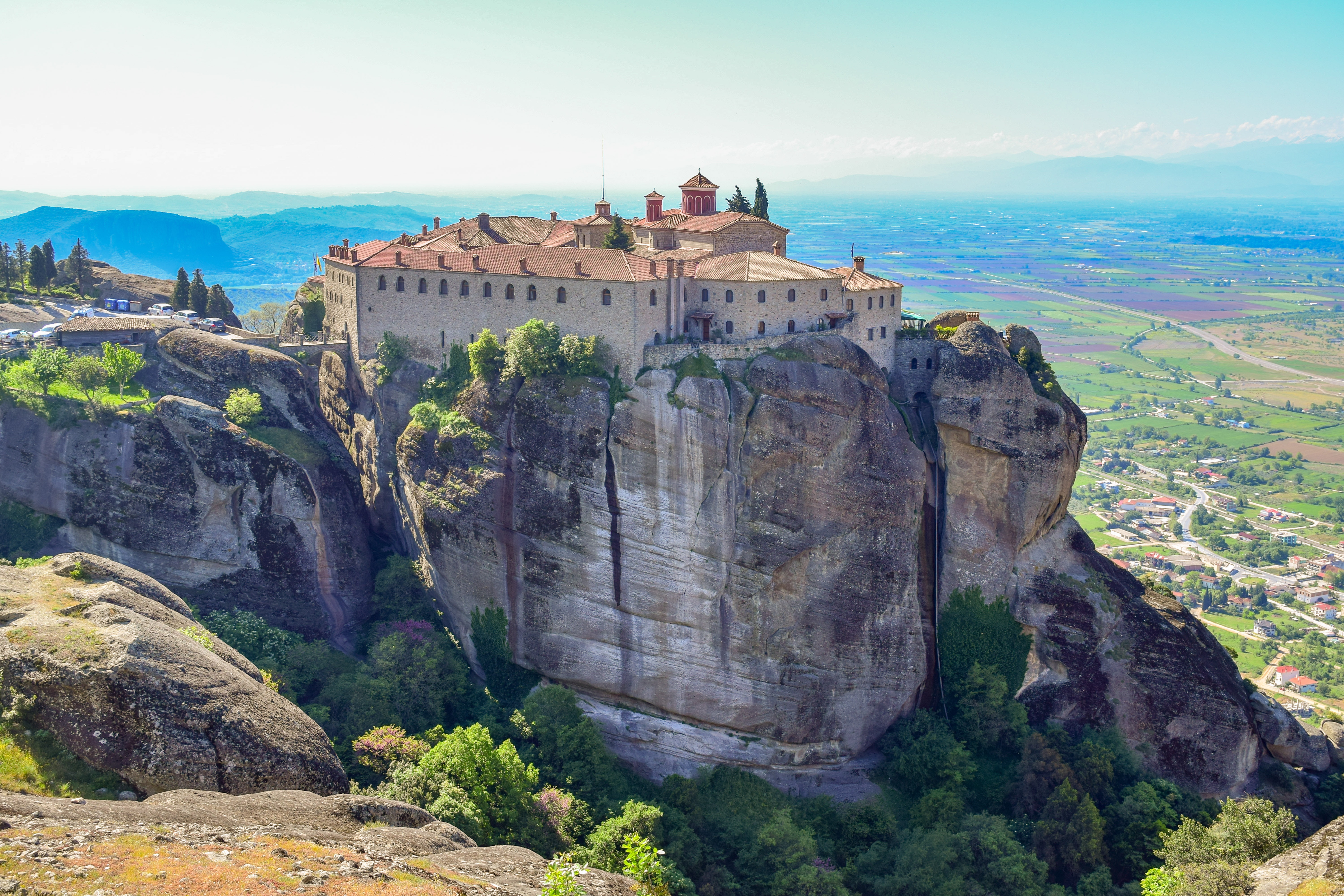 Greece Meteora Monasteries Free - HD Wallpaper 