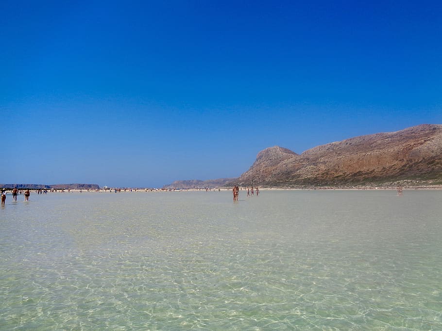 Balos, Crete, Greece, Beach, Sea, Holidays, Landscape, - Sea - HD Wallpaper 