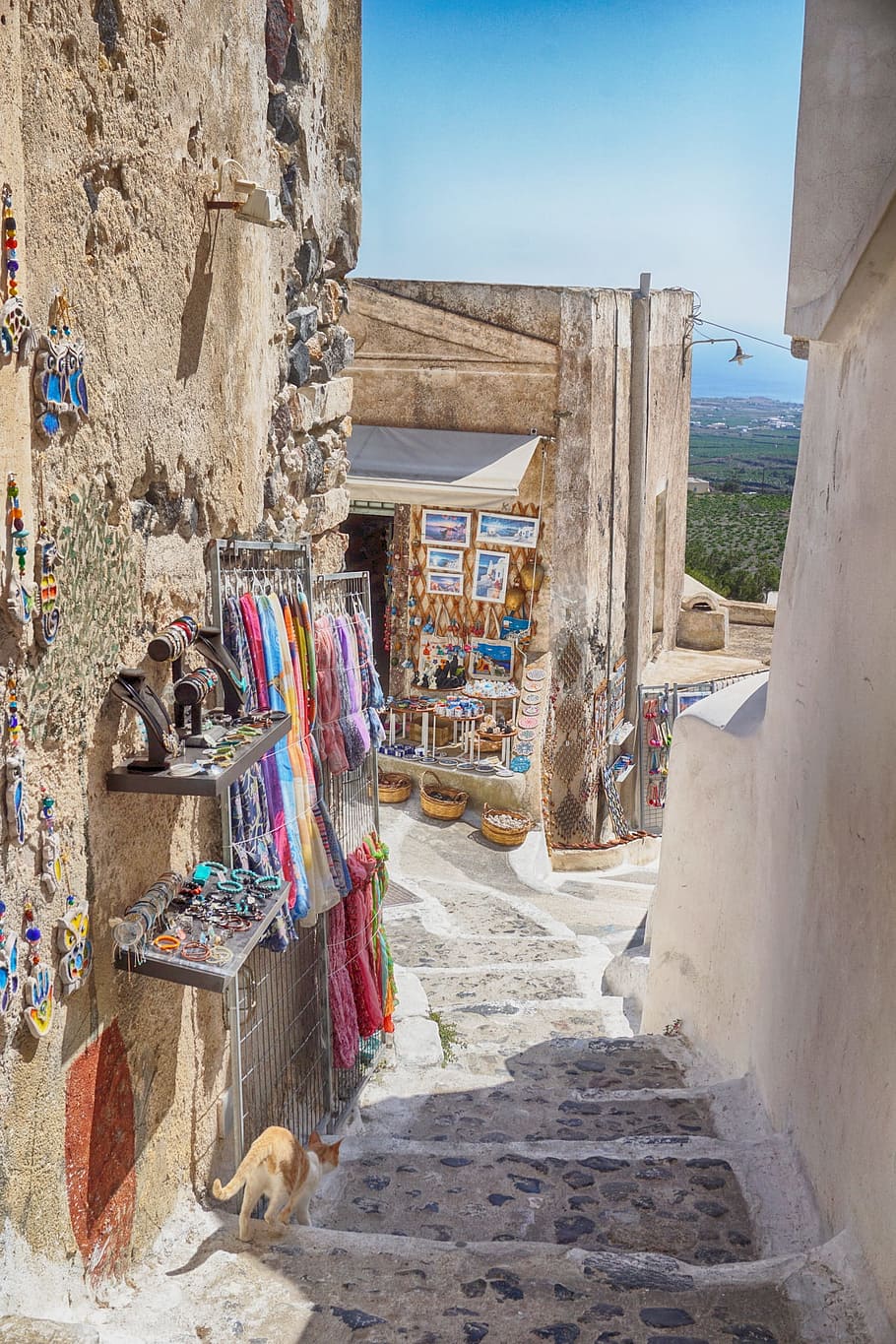 Travel, Greece, Wallpapers, View, Sky, Landscape, Nature, - Santorini - HD Wallpaper 