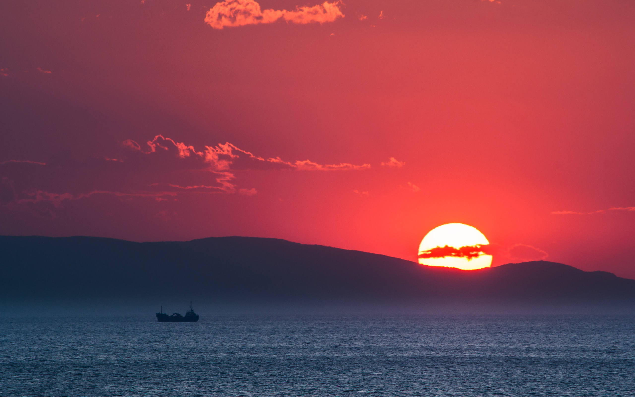 Sunset On Greece Beach - HD Wallpaper 