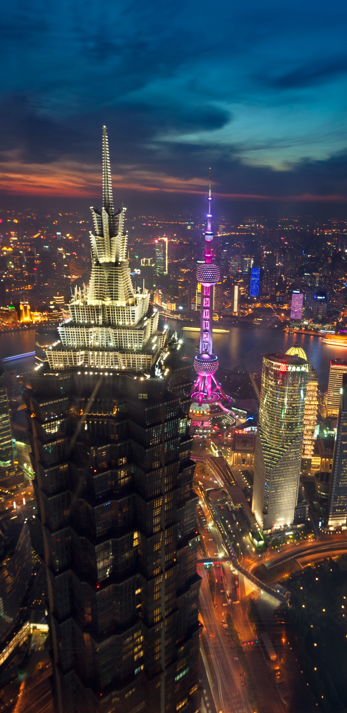 Phone Wallpaper Shanghai Night - HD Wallpaper 