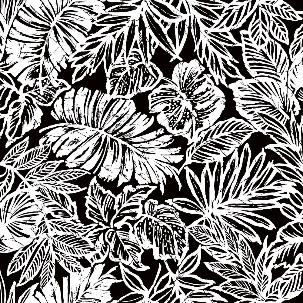 Tropical Wallpaper Black And White - 1000x1000 Wallpaper - teahub.io
