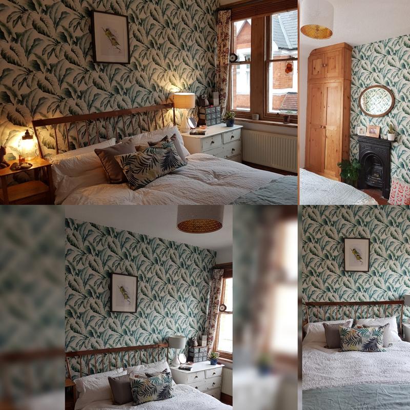 Download Gold Green Palm Leaf Wallpaper B&q Teahub.io