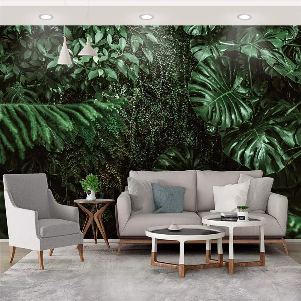 Green Banana Leaf Mural - HD Wallpaper 
