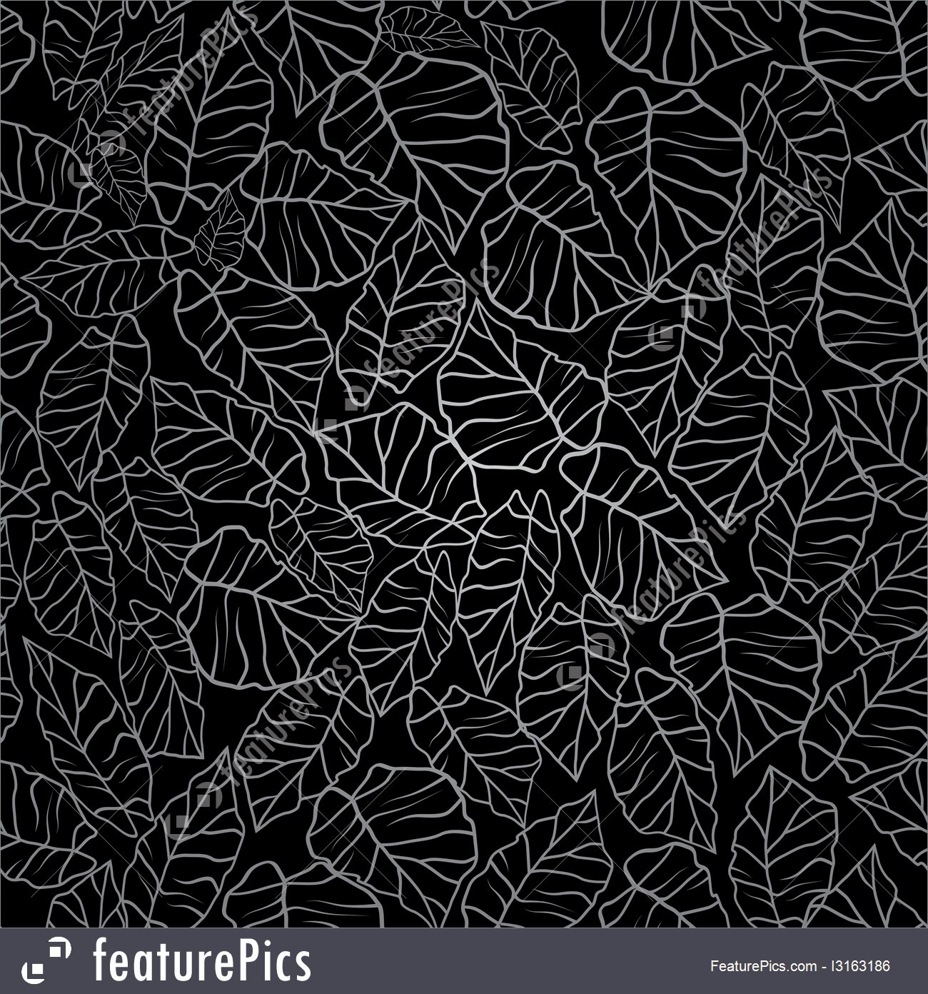 Black Leaf Vintage Texture - Free Seamless Pattern Abstract Black Background - HD Wallpaper 
