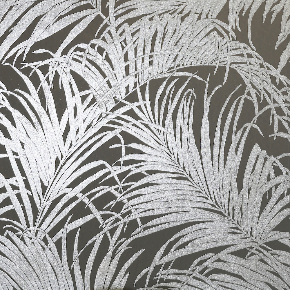 Arthouse Kiss Foil Palm Leaf Black Bronze Wallpaper - Kiss Foil Palm Black Bronze - HD Wallpaper 