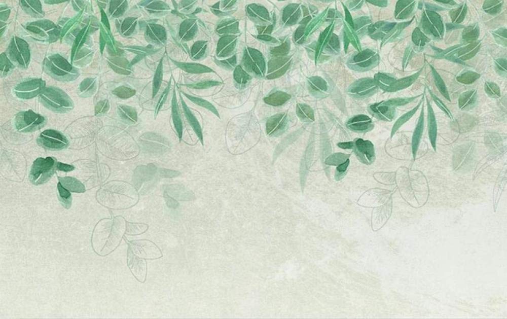 Wallpaper 3d Mural Green Leaf Idyllic Home Decor Wallpaper - Wallpaper - HD Wallpaper 