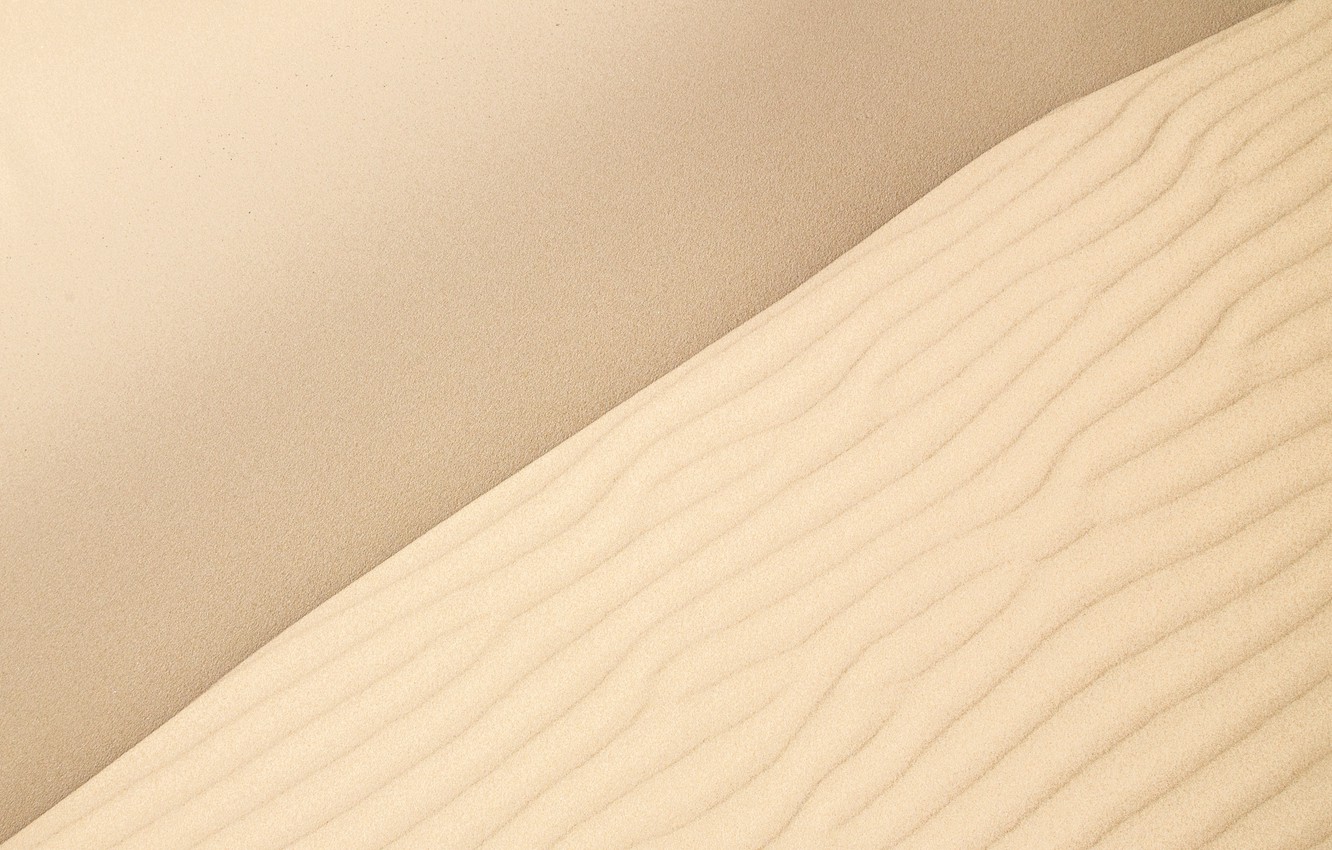 Photo Wallpaper Sand, Wave, Desert, Texture, Barkhan, - Cream Desktop Background - HD Wallpaper 