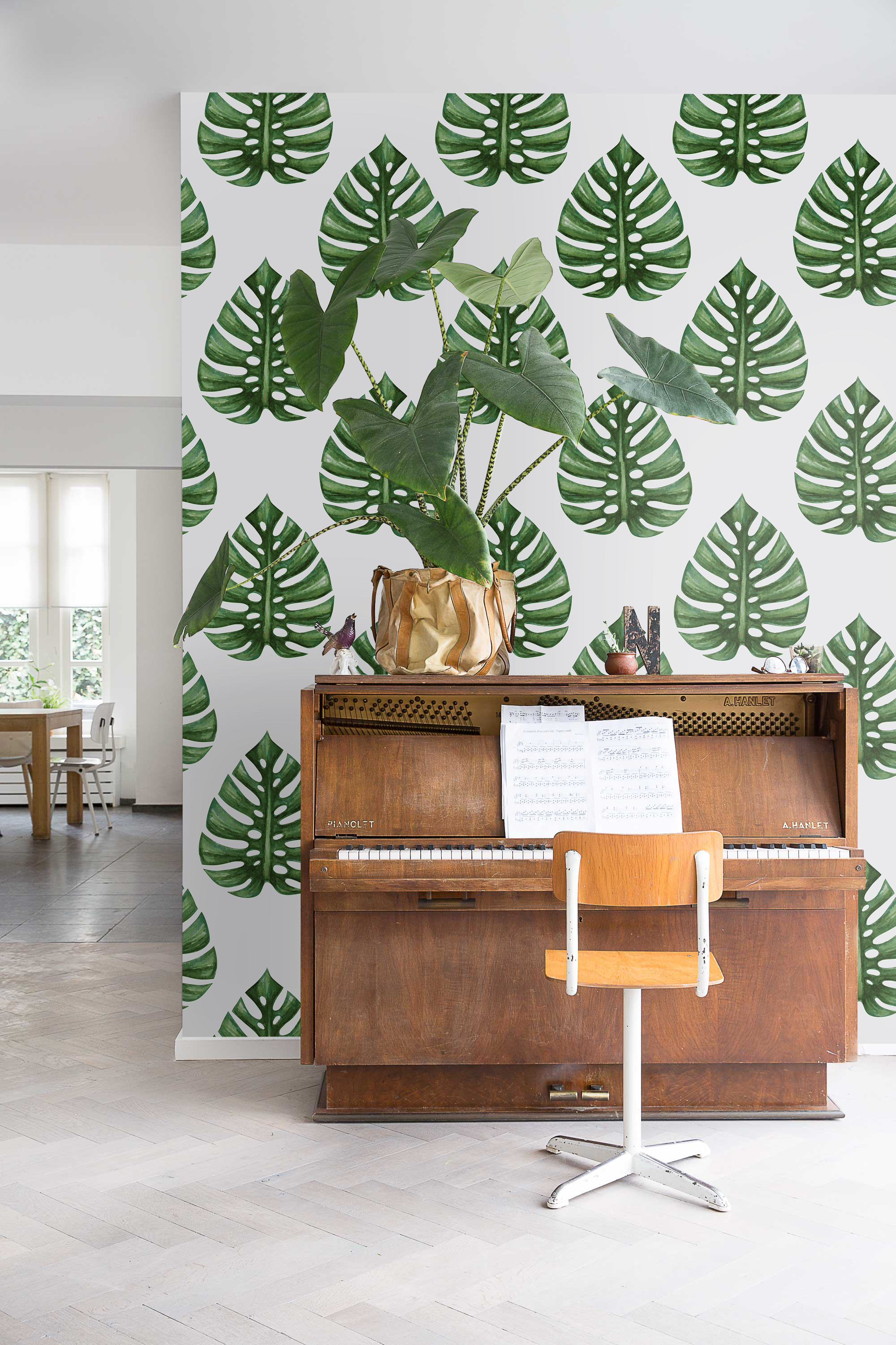 Plants On Piano - HD Wallpaper 