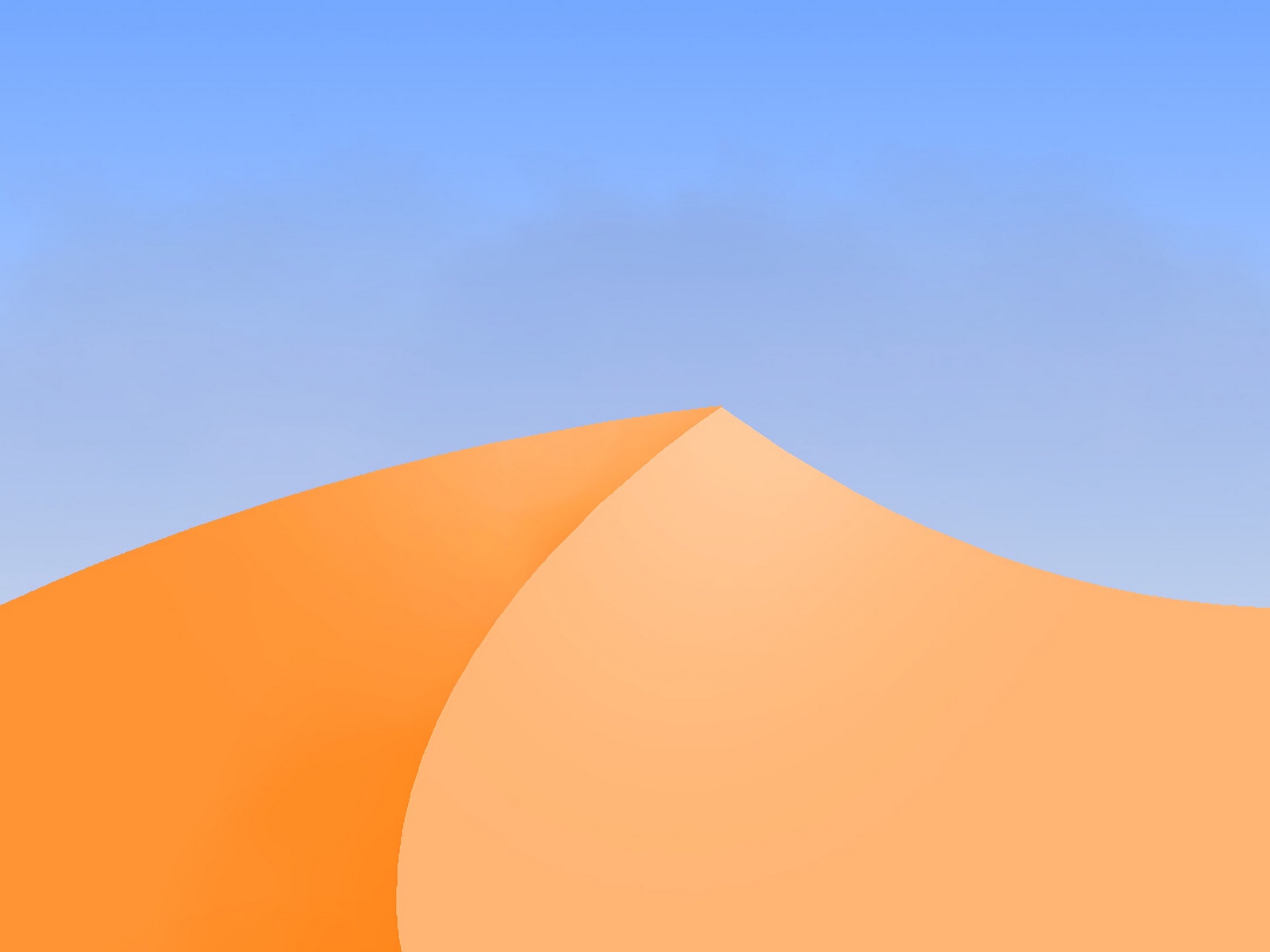 Wallpaper Desert, Dune, Sand, Vector, Art, Minimalism - Desert - HD Wallpaper 