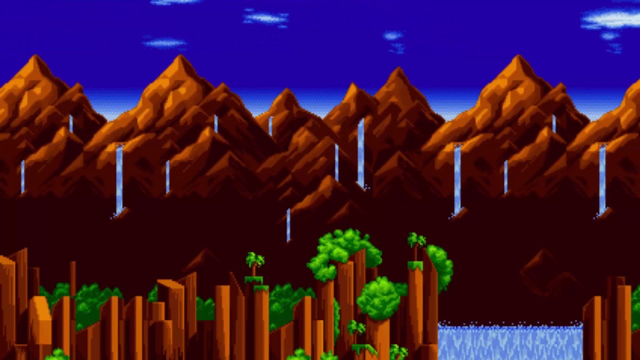 Green Hill Zone Background - Sonic Mania Green Hill Zone Act 2 - HD Wallpaper 
