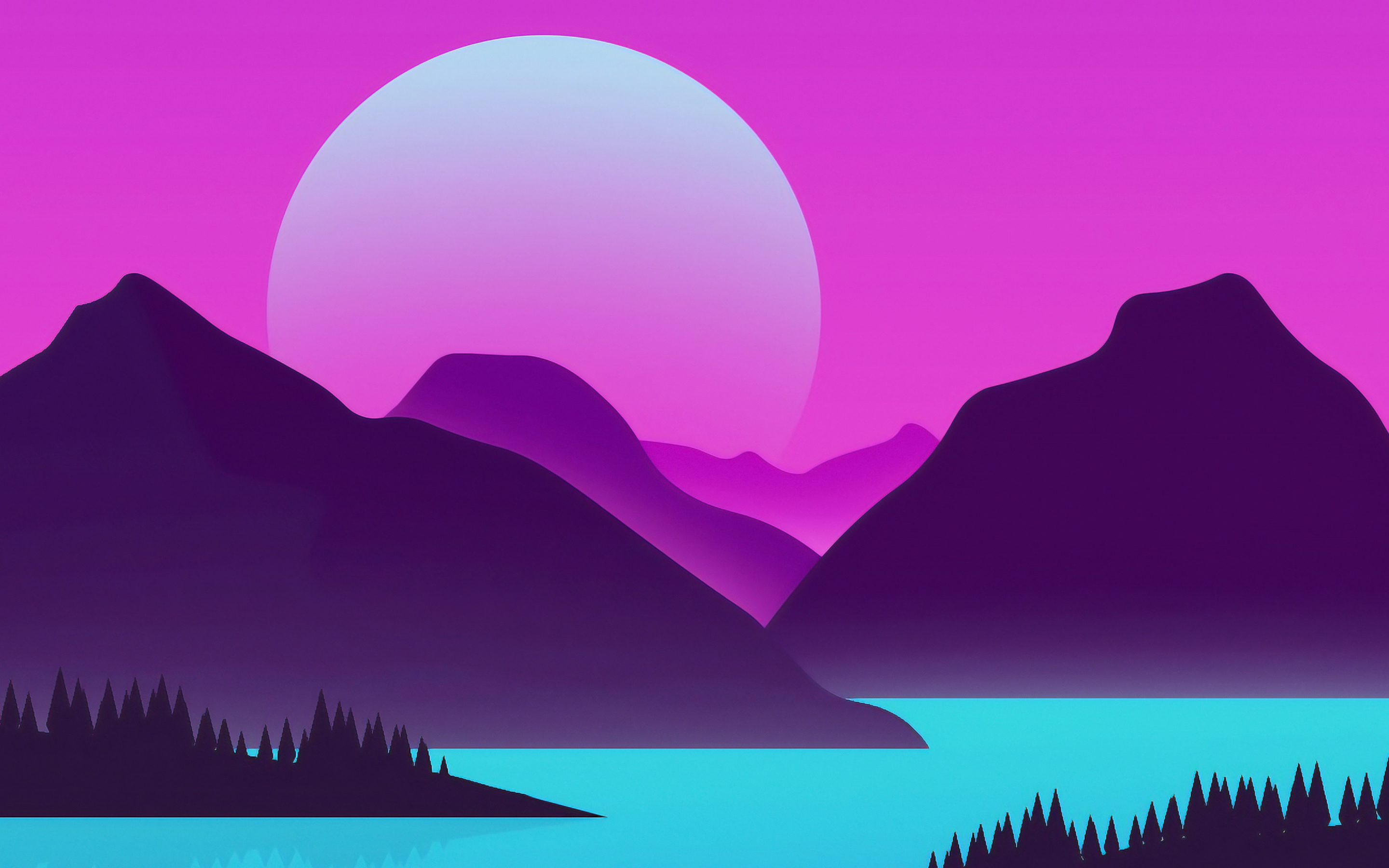 Abstract Summer Landscape, Mountains, Lake, Abstract - 4k Aesthetic Wallpapers Iphone X - 2880x1800 Wallpaper Abstract Summer Landscape, Mountains, Lake, Abstract - 4k Aesthetic Wallpapers Iphone X - 2880x1800 Wallpaper