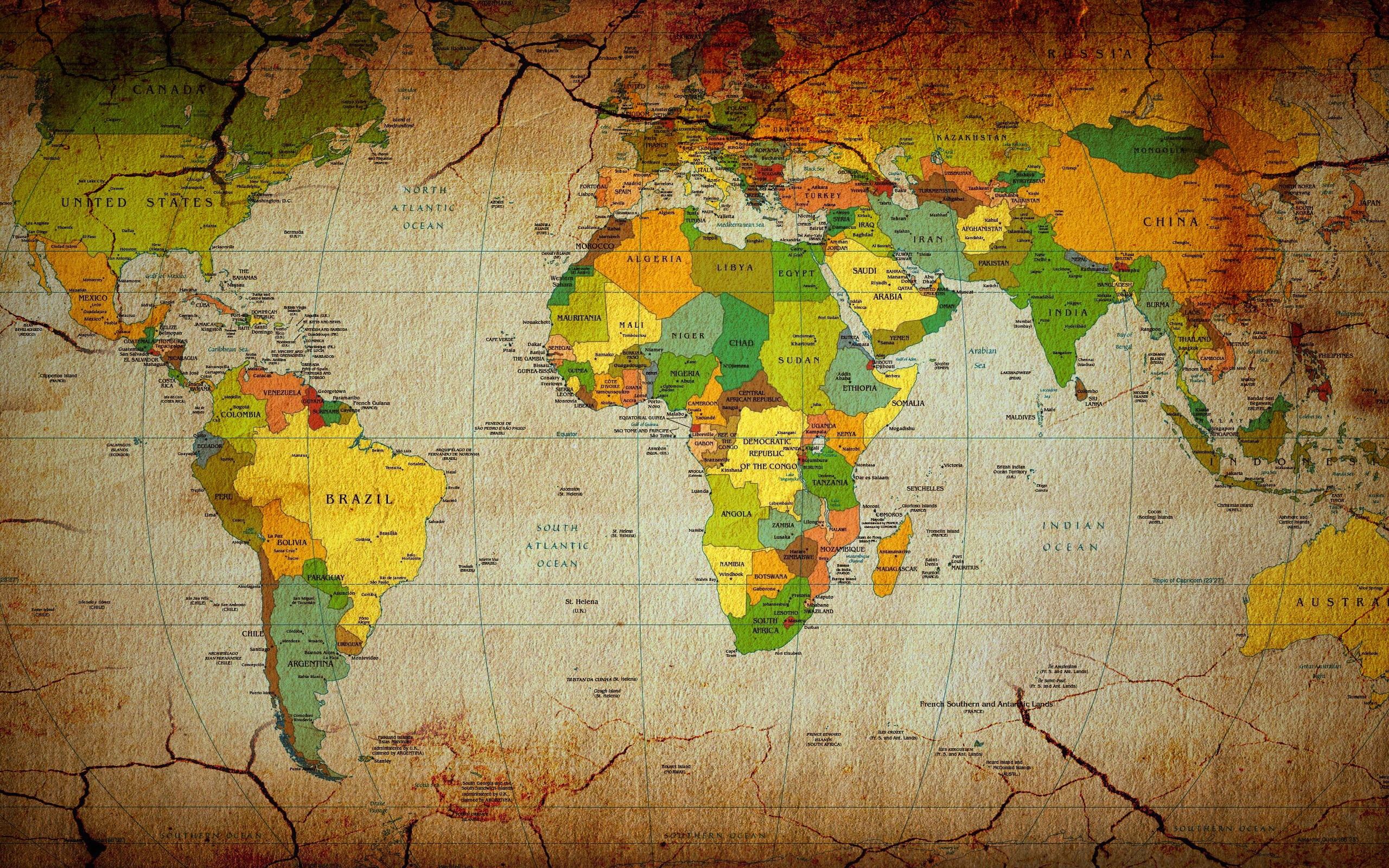 World Map Wallpaper Hd - HD Wallpaper 