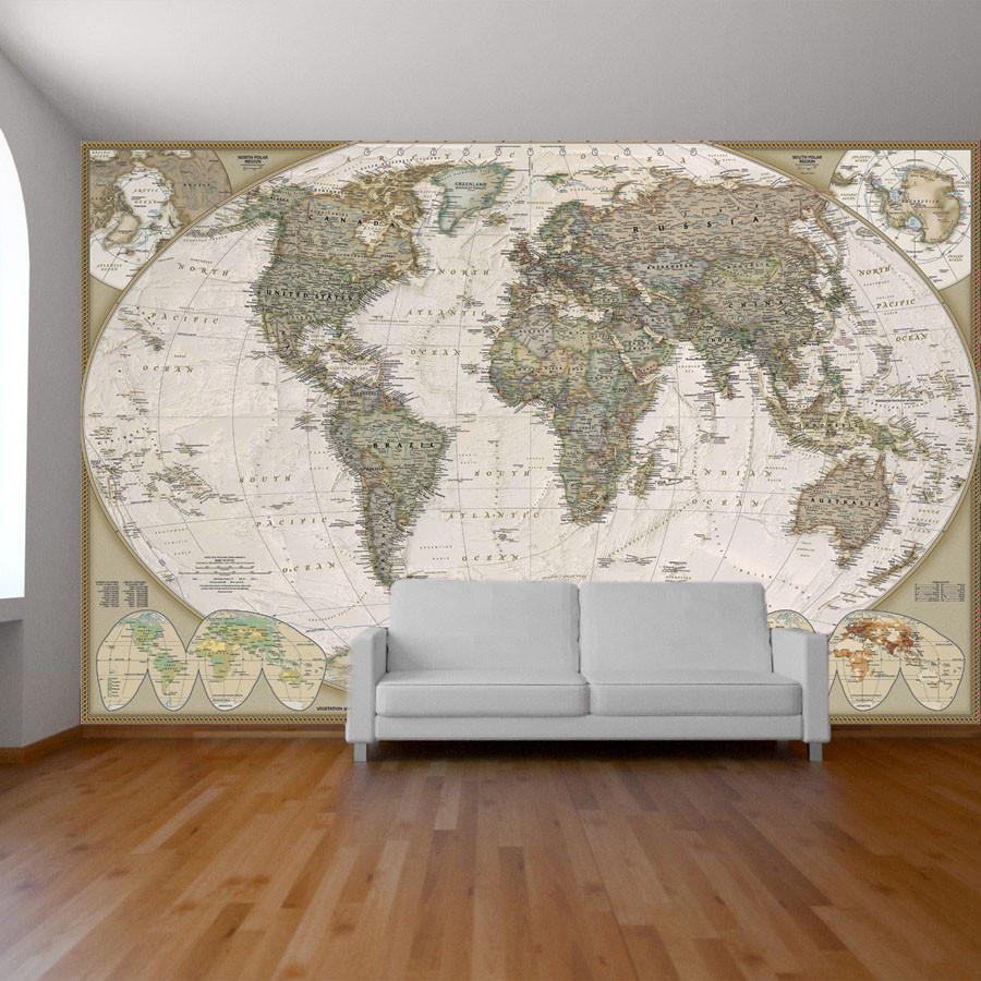 National Geographic World Map - HD Wallpaper 