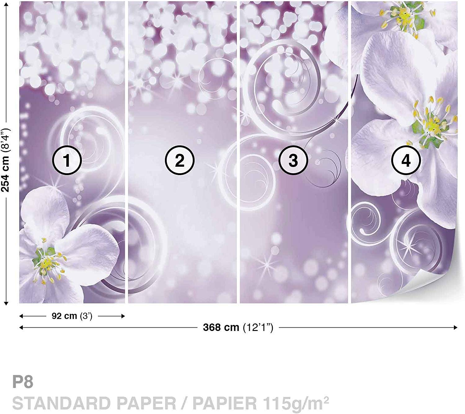 Papier Fleur - HD Wallpaper 