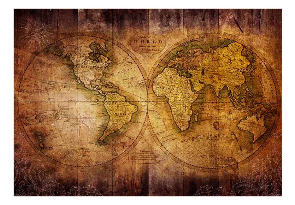 Old World Map Wallpaper - HD Wallpaper 