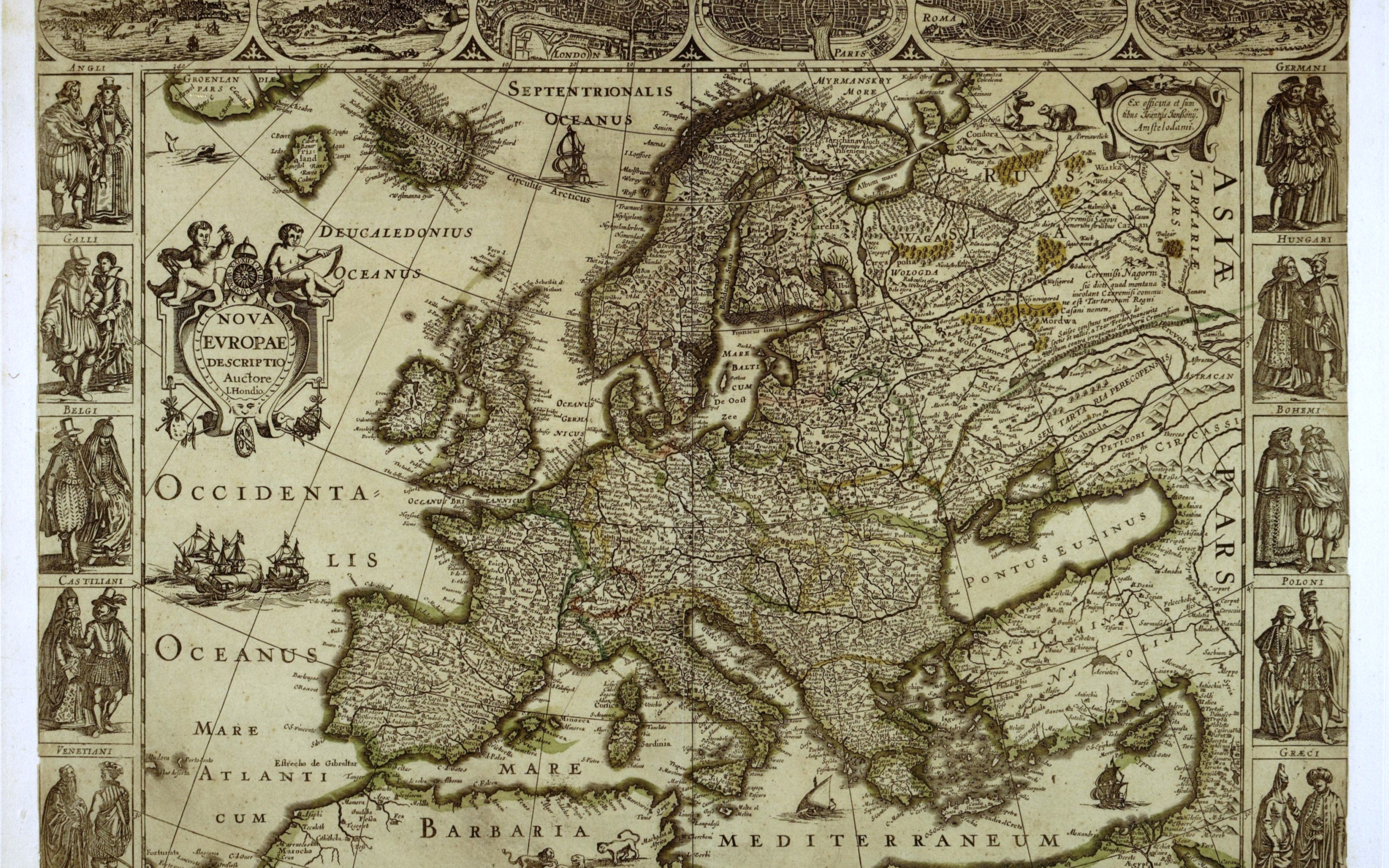 Old Maps Europe 1100 - HD Wallpaper 