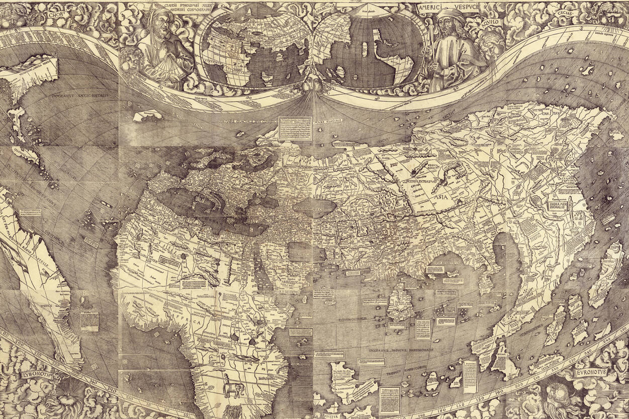 Architects Paper Photo Wallpaper Old Map - Worlds First World Map - HD Wallpaper 