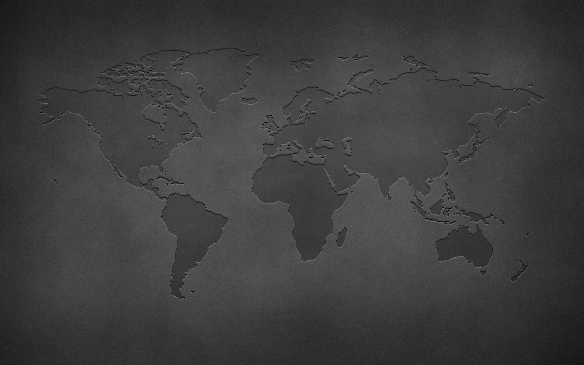 Blank World Map - HD Wallpaper 
