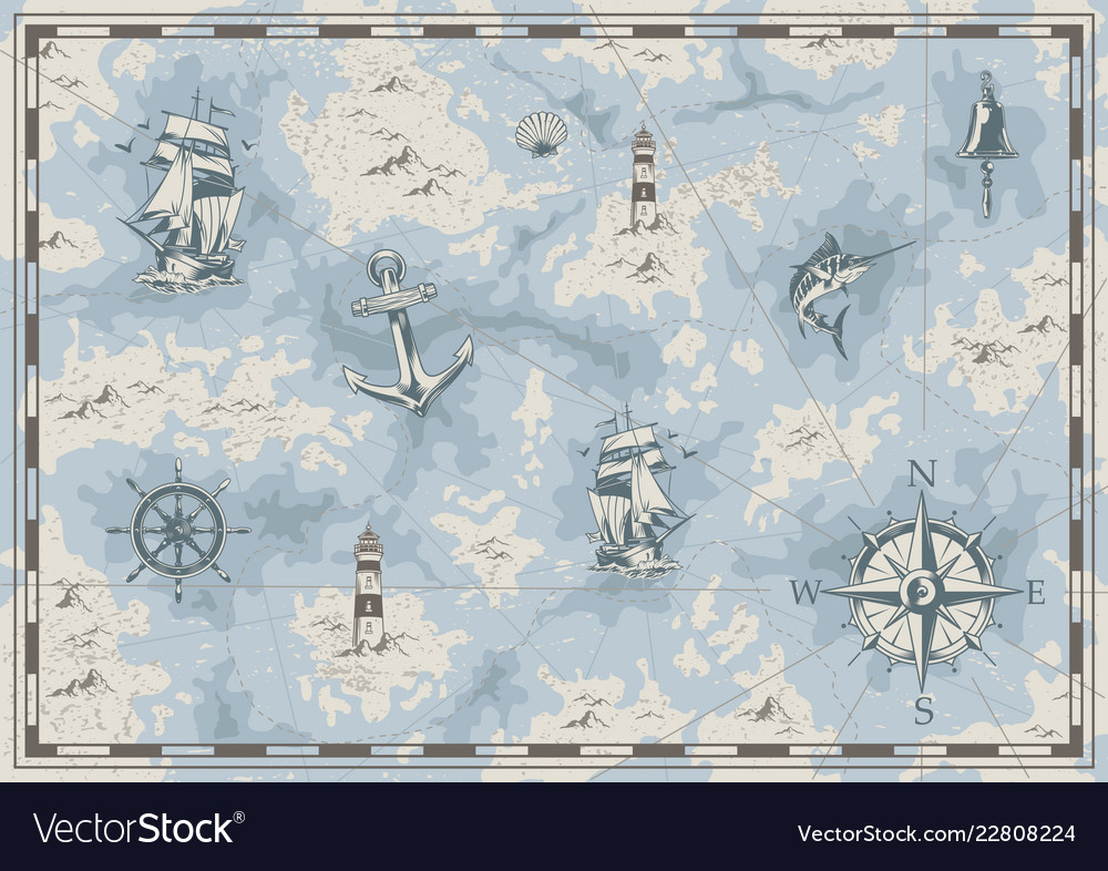 Vintage Nautical - HD Wallpaper 