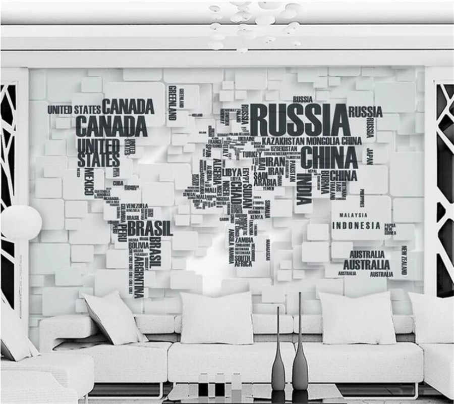 Beibehang Custom Wallpaper 3d Brick Murals Personalized - Фотообои Кирпич И Буквы - HD Wallpaper 