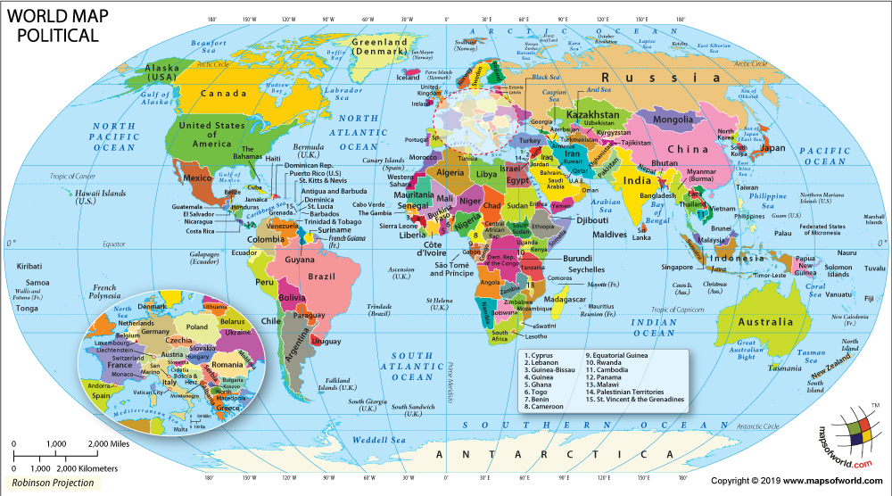 Political Map Of The World - World Map - HD Wallpaper 