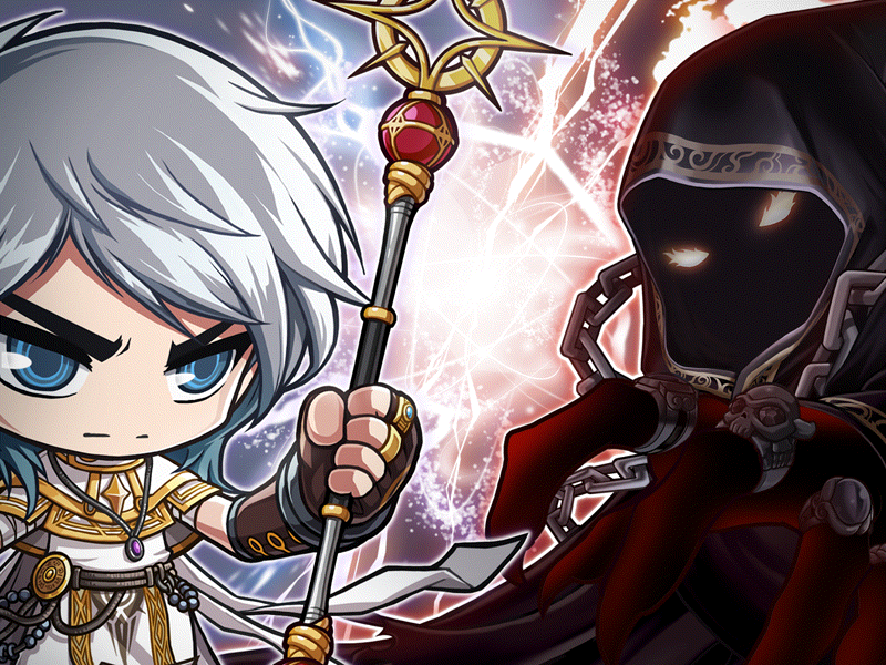 Maplestory 5 Heroes Vs Black Mage - HD Wallpaper 