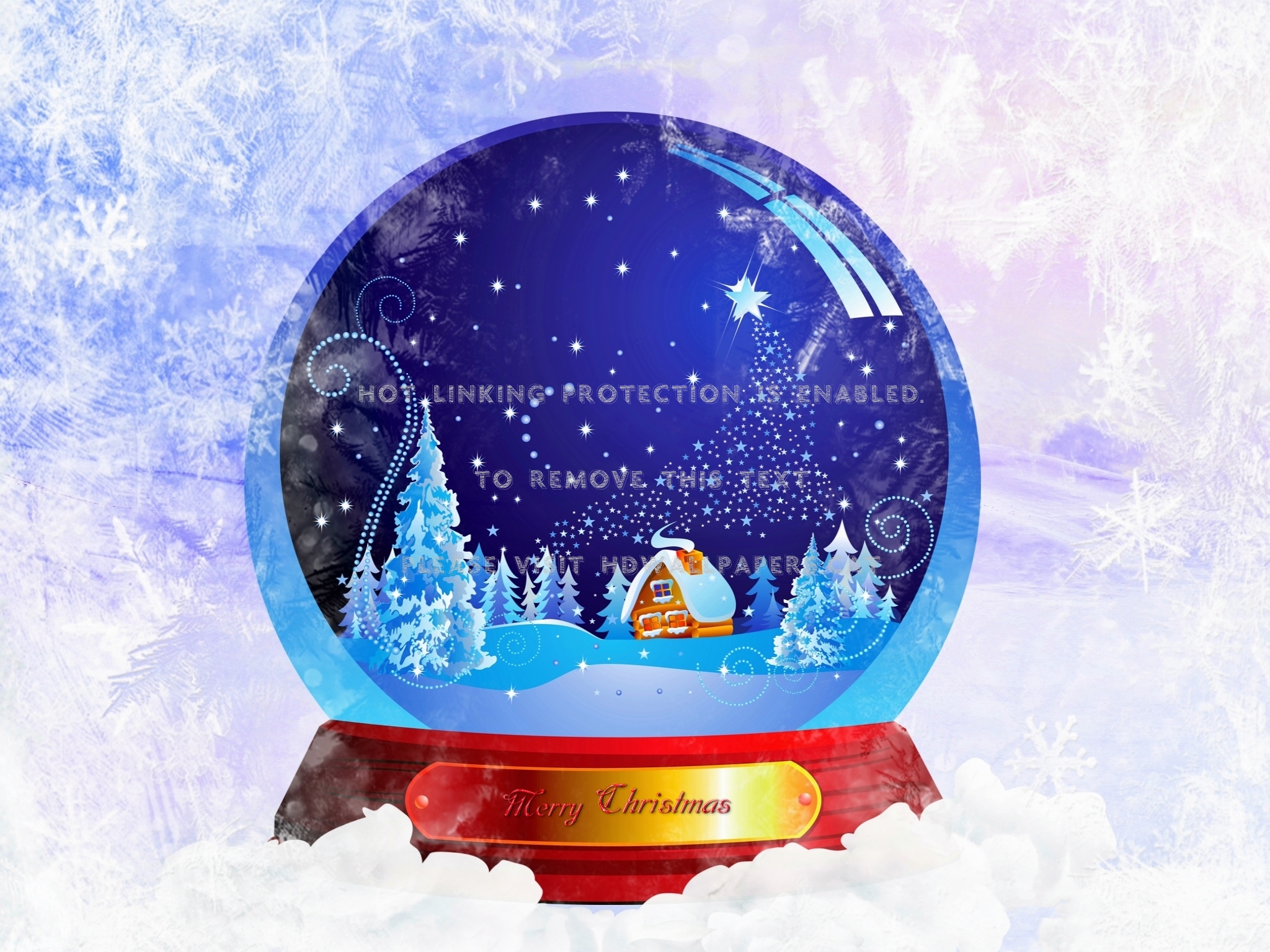 Merry Christmas Snow Globe Winter Abstract - Christmas Snow Globe Scenes - HD Wallpaper 