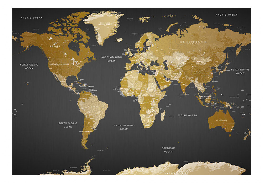 Photo Wallpaper World Map - Geography World Map - HD Wallpaper 