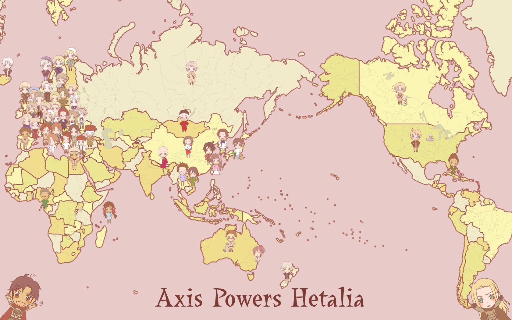 Map Of Hetalia~ - Hetalia Background - HD Wallpaper 