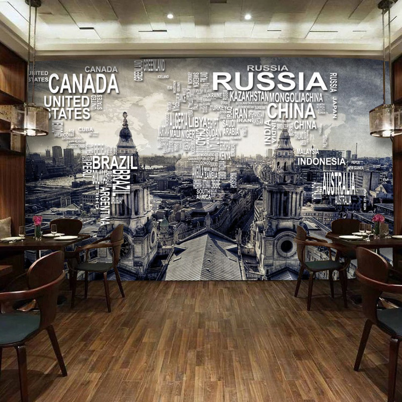 Duvar Kağıdı 3 Boyutlu Dünya Haritası - HD Wallpaper 