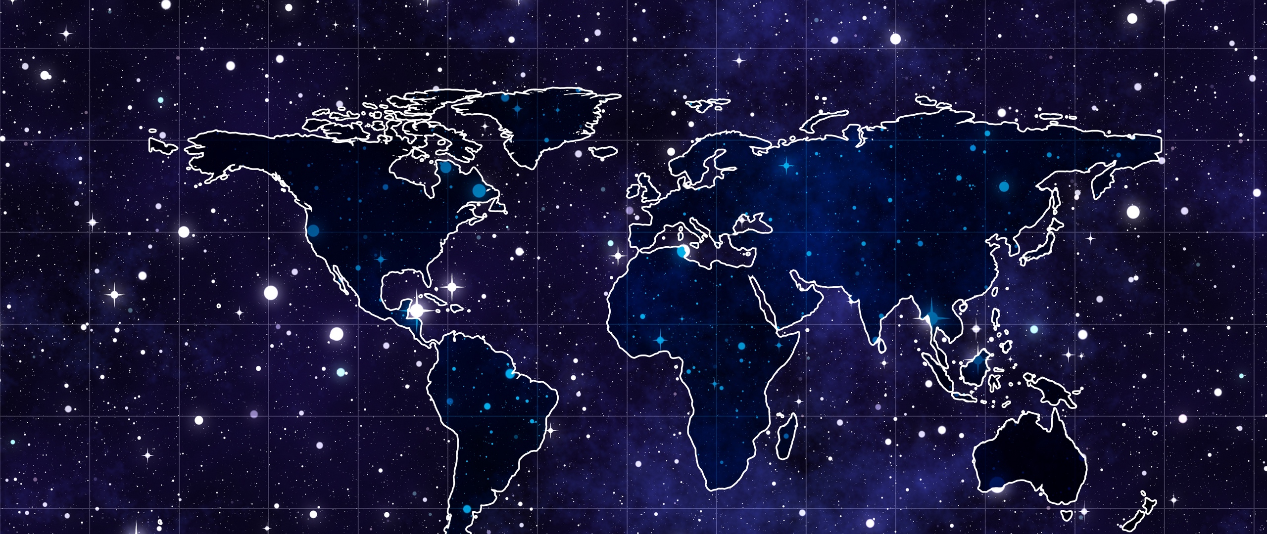 Wallpaper Space, Continents, Map - 2560 X 1440 World Map - HD Wallpaper 