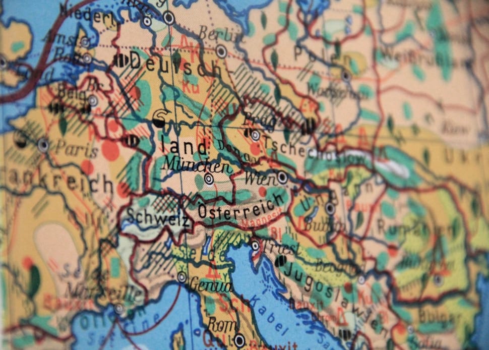 Land, Borders, Germany, Europe, Map, Map, Backgrounds - 독일 통일 로 본 한국 통일 의 과제 - HD Wallpaper 