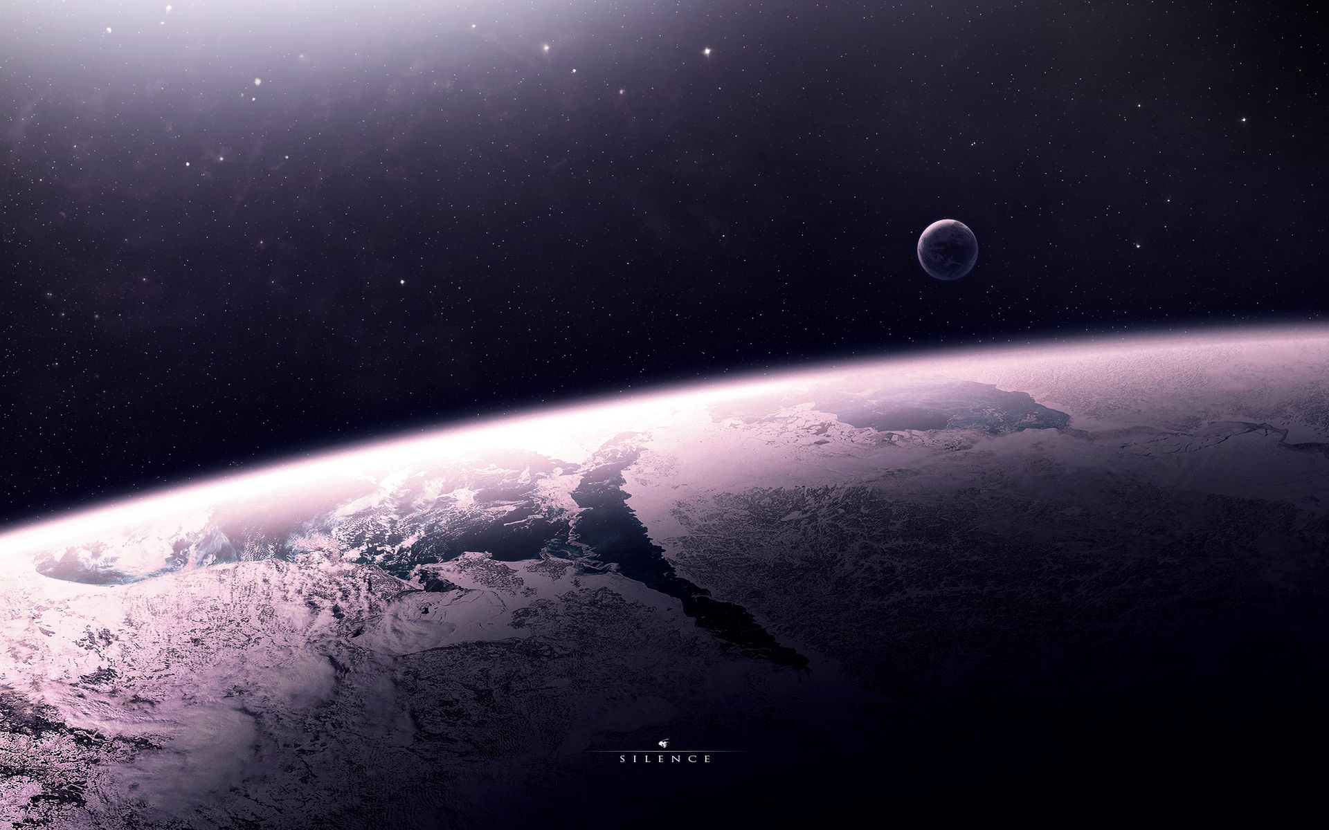 Earth Night Space - HD Wallpaper 