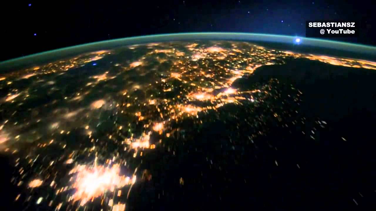 Earth At Night Iss - HD Wallpaper 